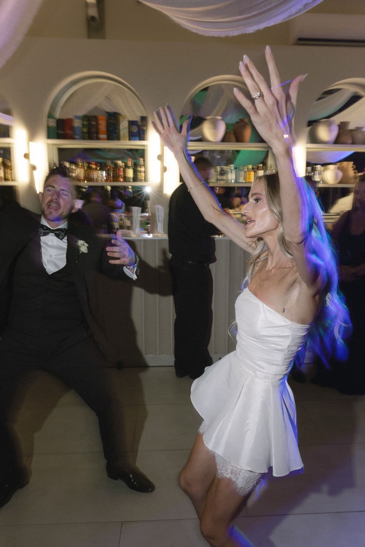 After dark, a wedding day at STAY
